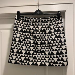 JCrew Geometric Jacquard Mini Skirt
